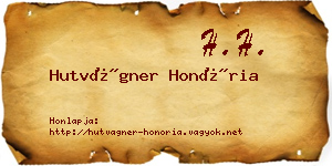 Hutvágner Honória névjegykártya